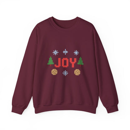 Christmas Joy In Pixel Unisex Heavy Blend™ Crewneck Sweatshirt
