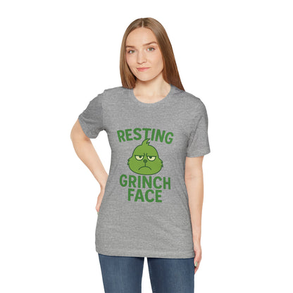Gringe Resting Face Christmas Unisex Jersey Short Sleeve Tee T-shirt