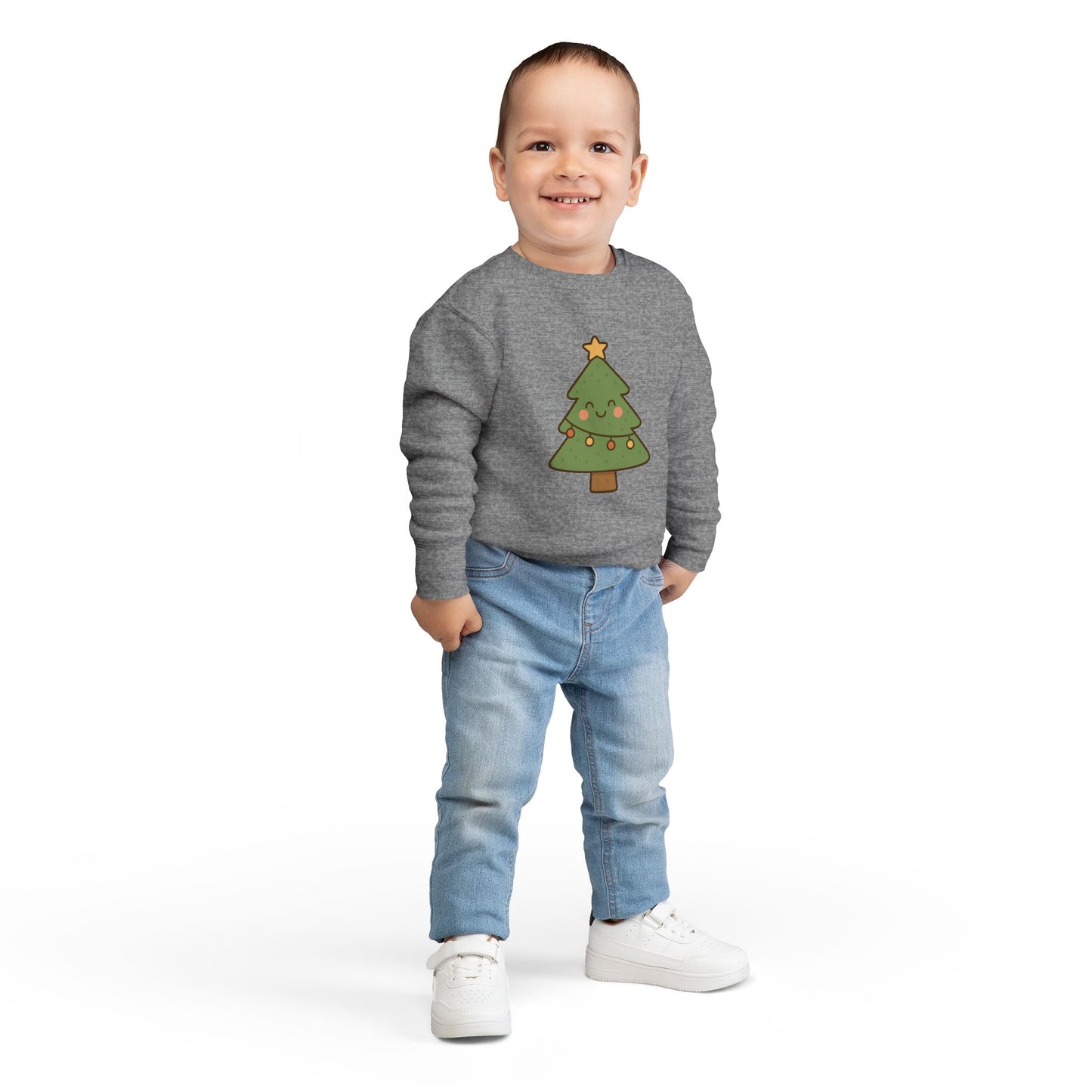 Christmas Tree With Lights Toddler Sweatshirt
