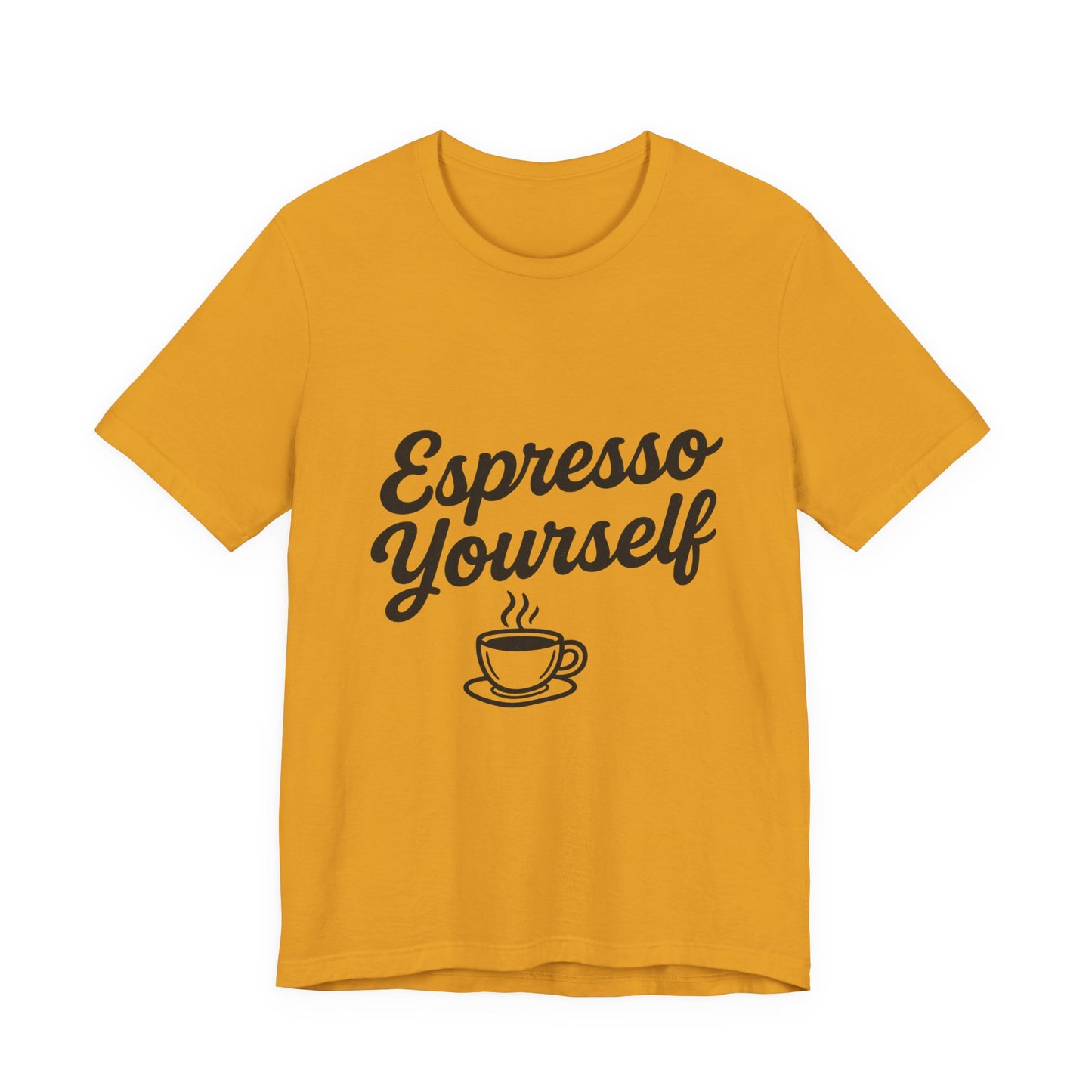 Espresso Yourself Coffee Cup Illustrated Unisex Jersey Short Sleeve Tee T-shirt