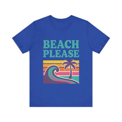 Beach Please Palm Trees Unisex Short Sleeve Tee T-shirt