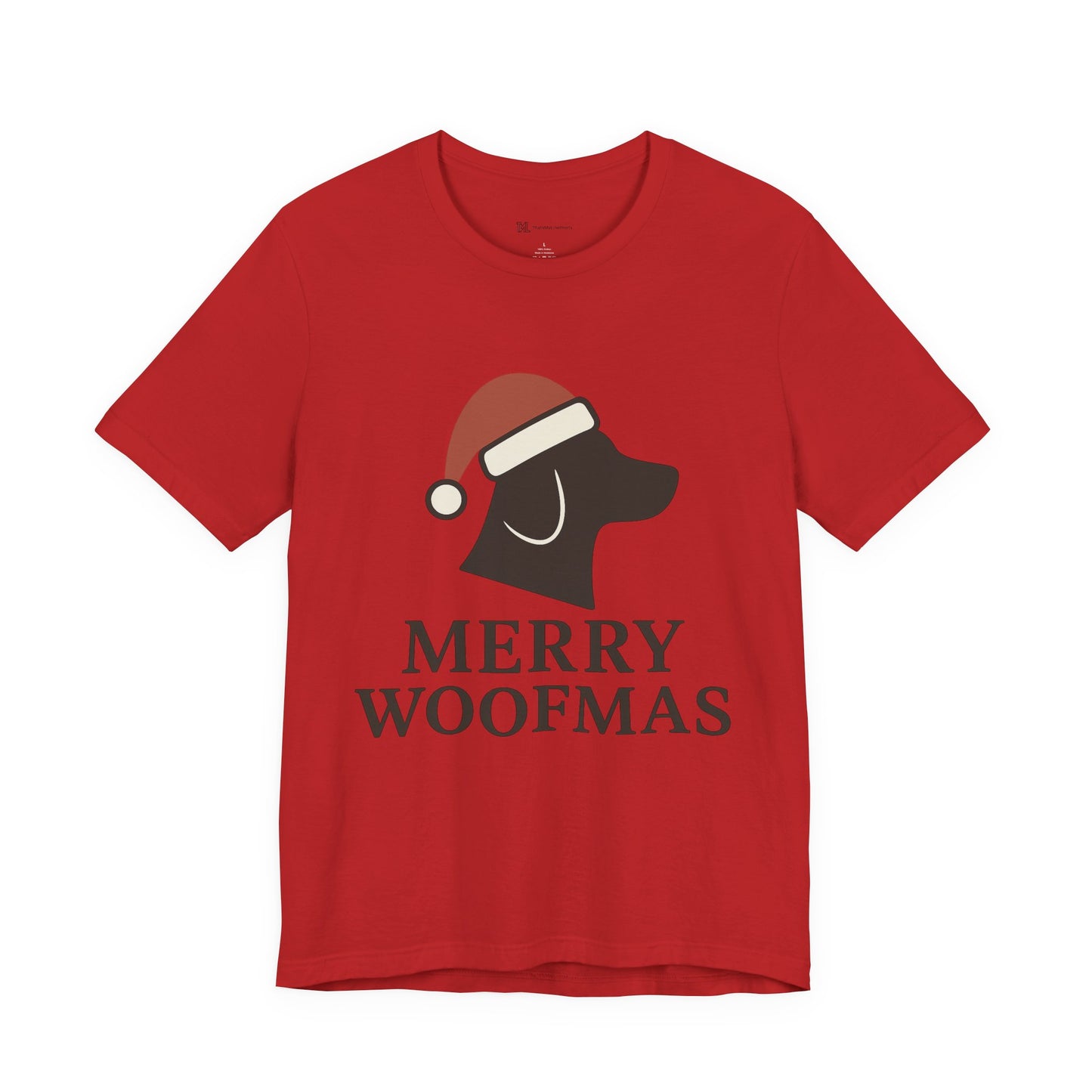 Merry Woofmas Christmas Unisex Jersey Short Sleeve Tee T-shirt