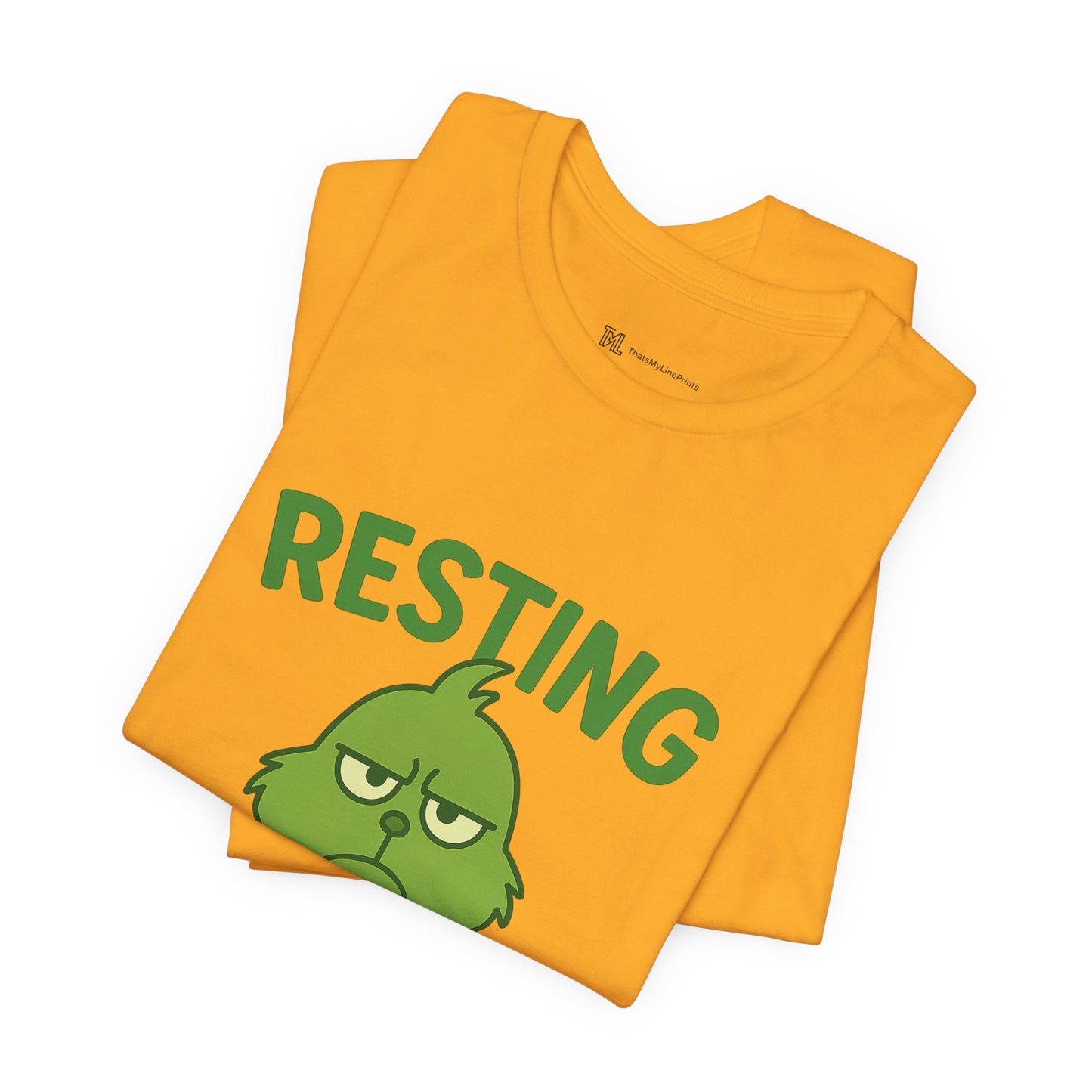 Gringe Resting Face Christmas Unisex Jersey Short Sleeve Tee T-shirt