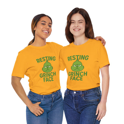 Gringe Resting Face Christmas Unisex Jersey Short Sleeve Tee T-shirt