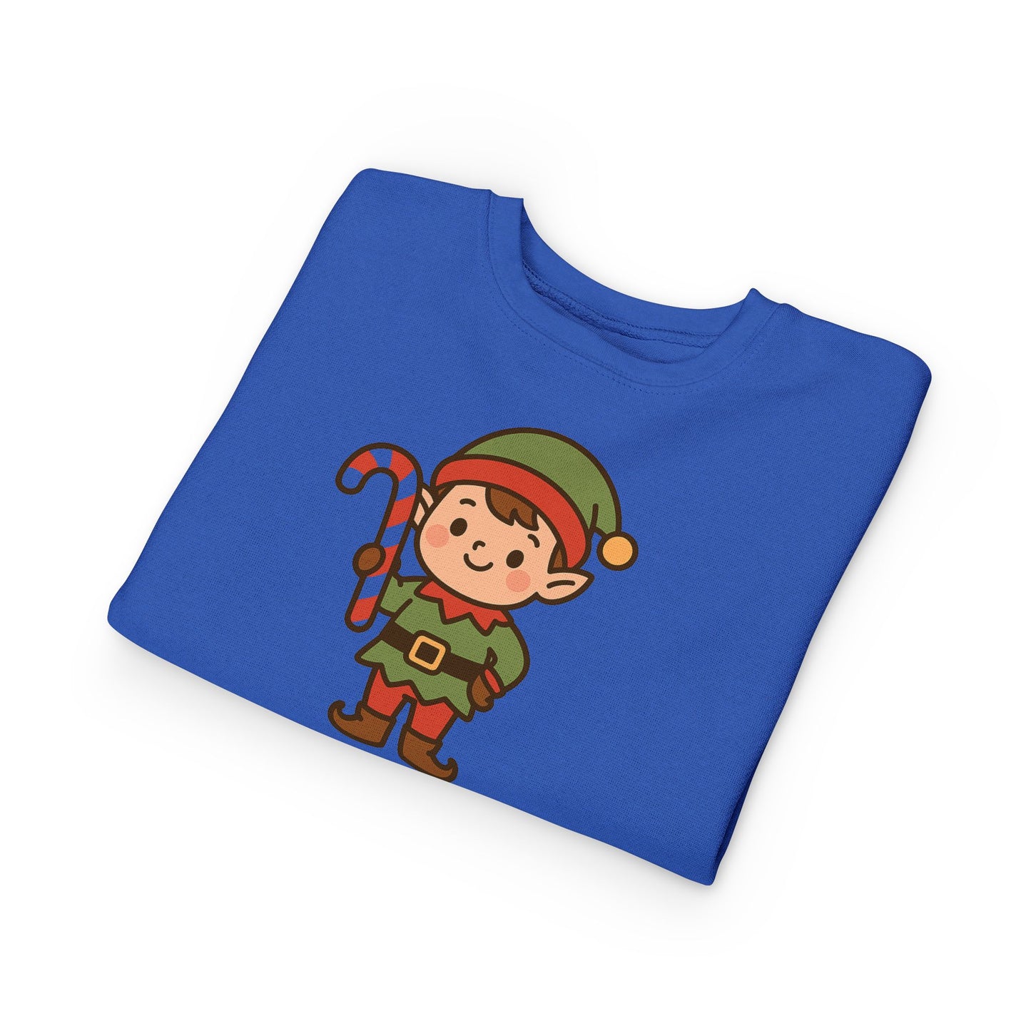 Candy Cane Christmas Elf Toddler Sweatshirt