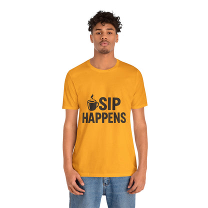Sip Happens Minimal Edition Unisex Jersey Short Sleeve Tee T-shirt