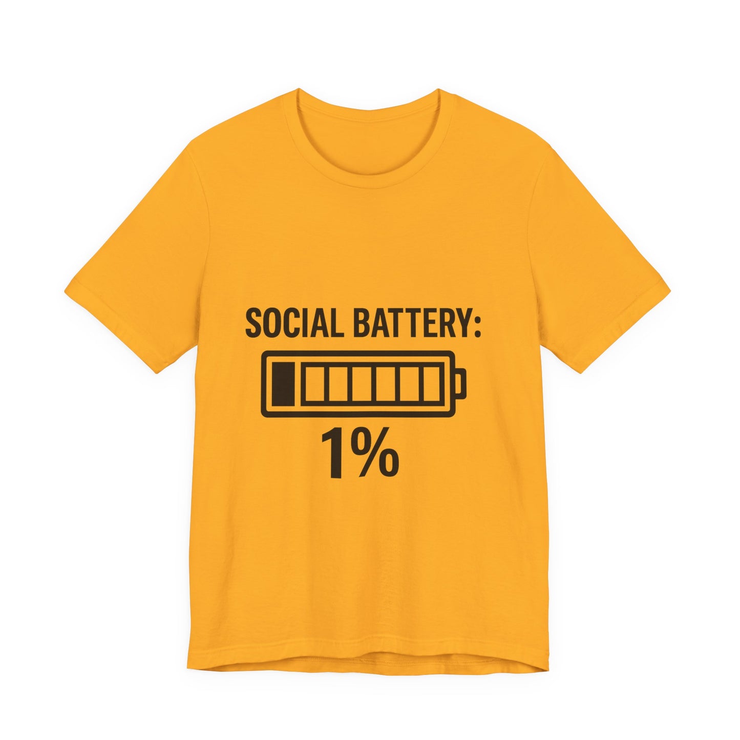 Social Battery Bar Unisex Jersey Short Sleeve Tee T-shirt
