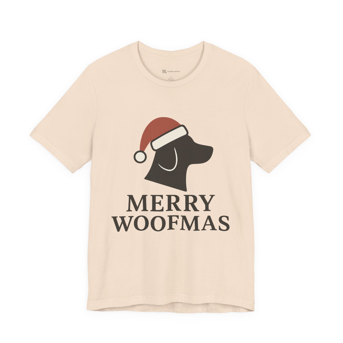Merry Woofmas Christmas Unisex Jersey Short Sleeve Tee T-shirt