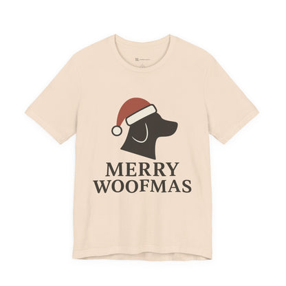 Merry Woofmas Christmas Unisex Jersey Short Sleeve Tee T-shirt