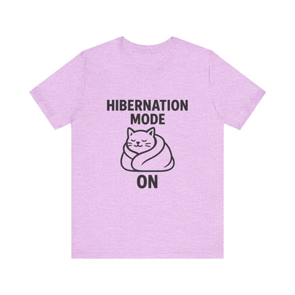 Hibernation Mode On Cat Unisex Jersey Short Sleeve Tee T-shirt