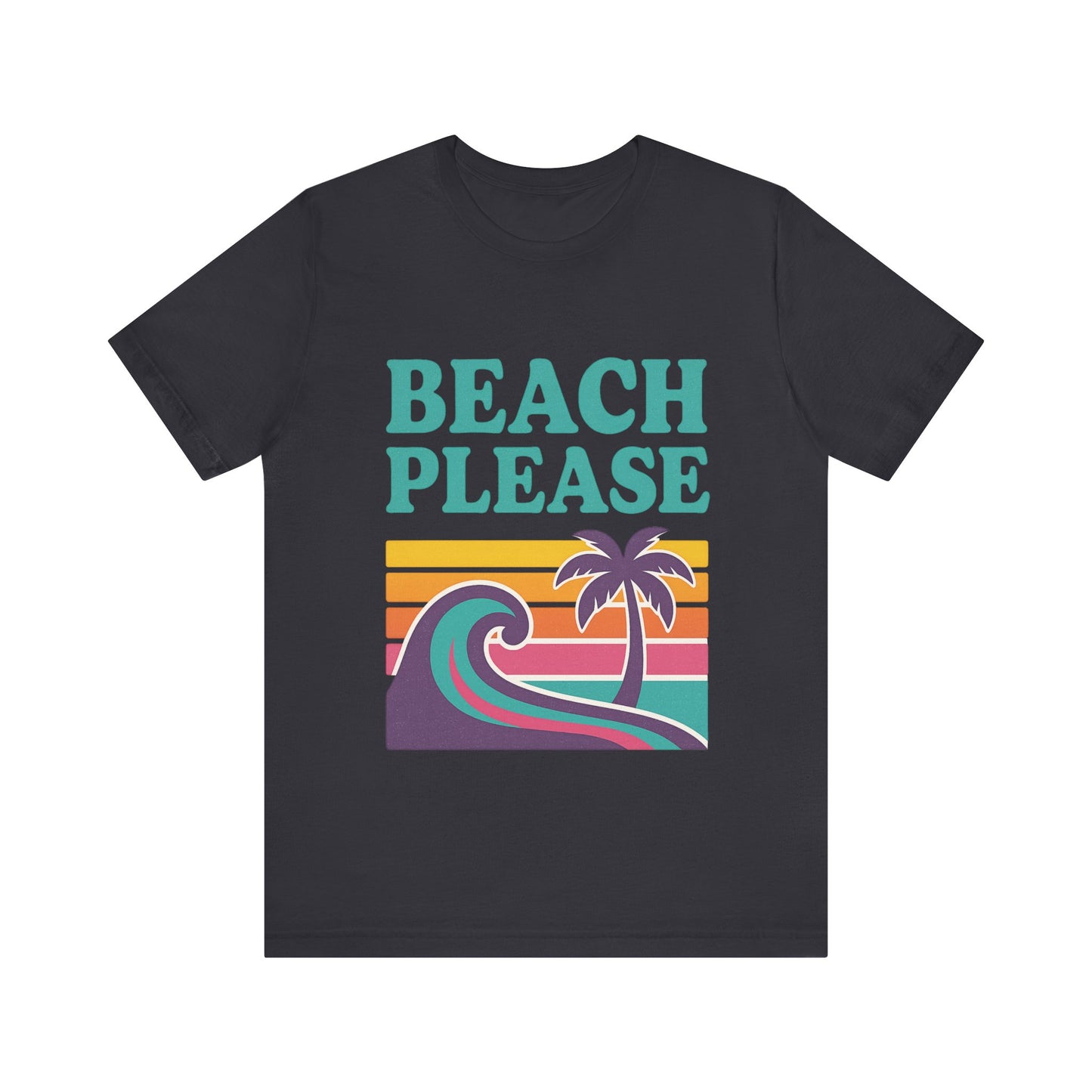 Beach Please Palm Trees Unisex Short Sleeve Tee T-shirt