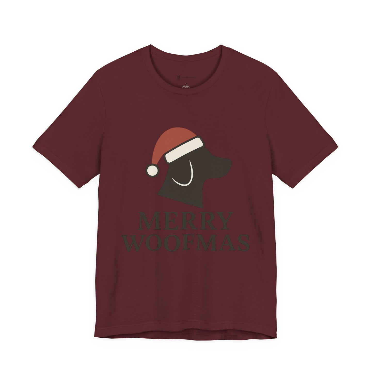 Merry Woofmas Christmas Unisex Jersey Short Sleeve Tee T-shirt