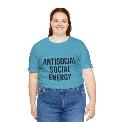 Antisocial Social Energy Unisex Jersey Short Sleeve Tee T-shirt