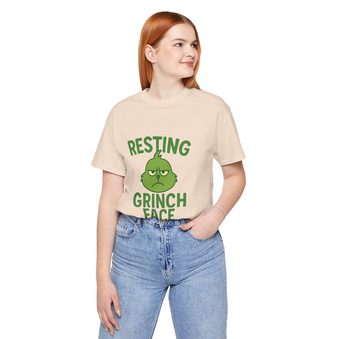 Gringe Resting Face Christmas Unisex Jersey Short Sleeve Tee T-shirt