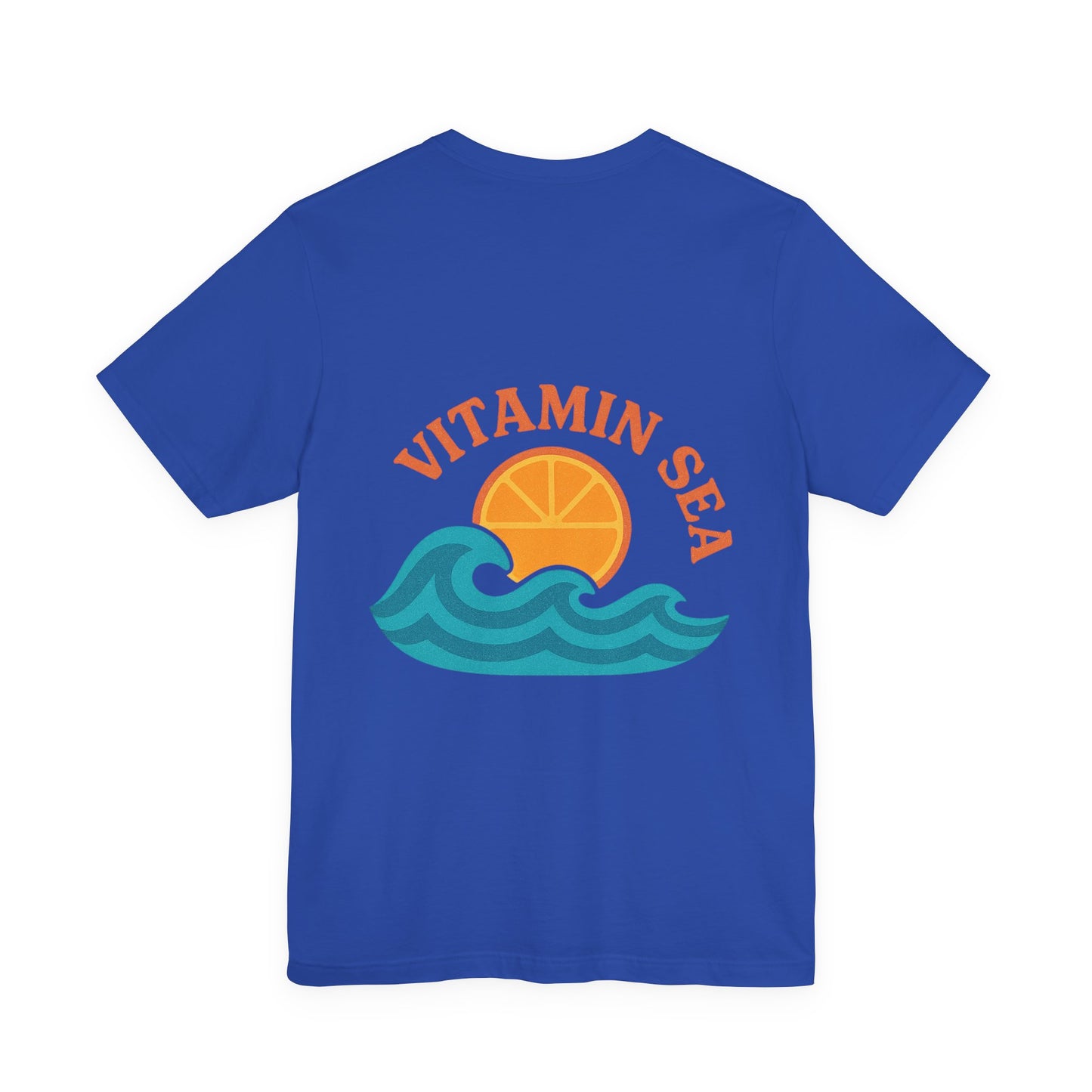 Logo Vitamin Sea Back Side Design Unisex Jersey Short Sleeve Tee T-shirt