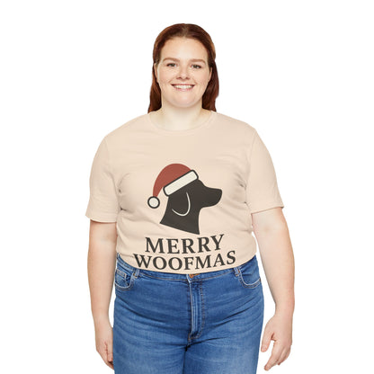 Merry Woofmas Christmas Unisex Jersey Short Sleeve Tee T-shirt