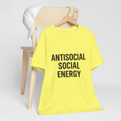 Antisocial Social Energy Unisex Jersey Short Sleeve Tee T-shirt