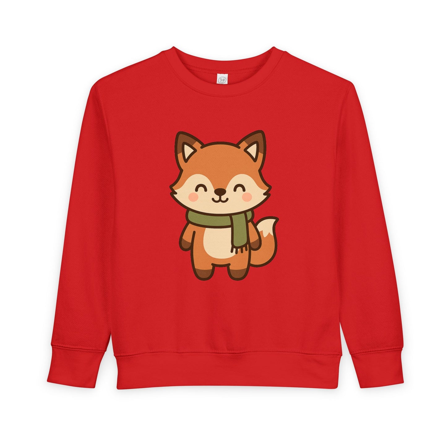Christmas Foxy Scarf Toddler Sweatshirt
