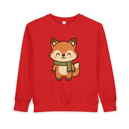 Christmas Foxy Scarf Toddler Sweatshirt