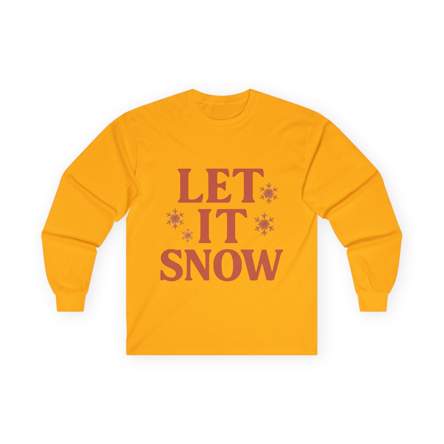 Let It Snow Christmas Unisex Ultra Cotton Long Sleeve Tee T-shirt