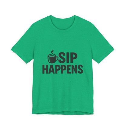 Sip Happens Minimal Edition Unisex Jersey Short Sleeve Tee T-shirt