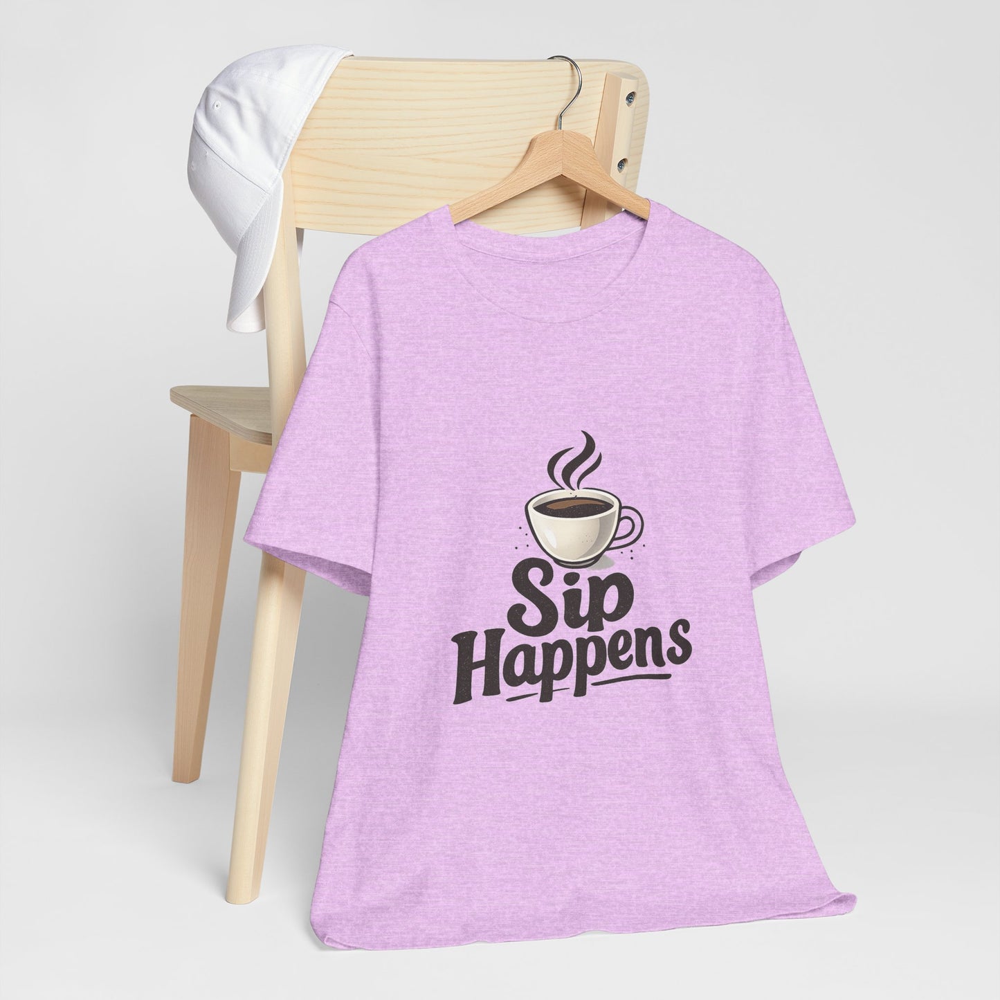 Sip Happens Coffee Cup Unisex Jersey Short Sleeve Tee T-shirt