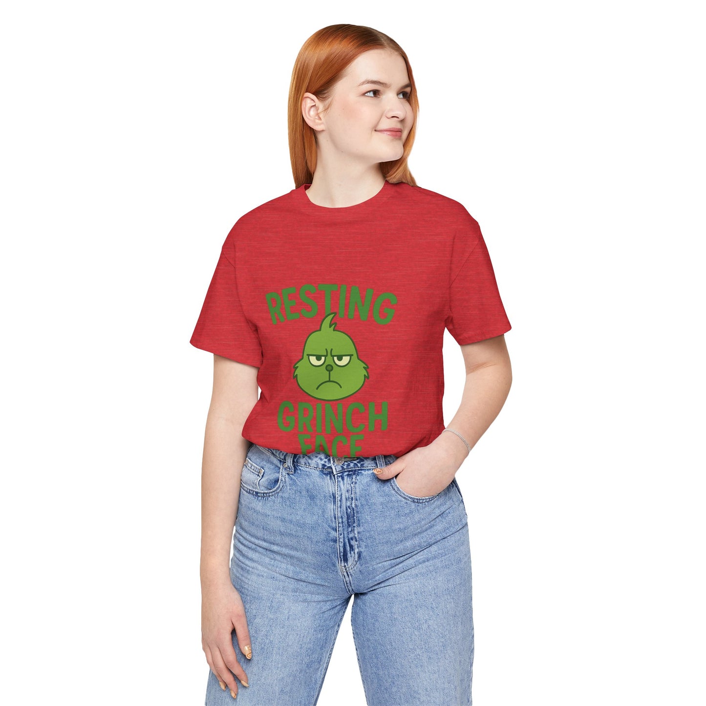 Gringe Resting Face Christmas Unisex Jersey Short Sleeve Tee T-shirt