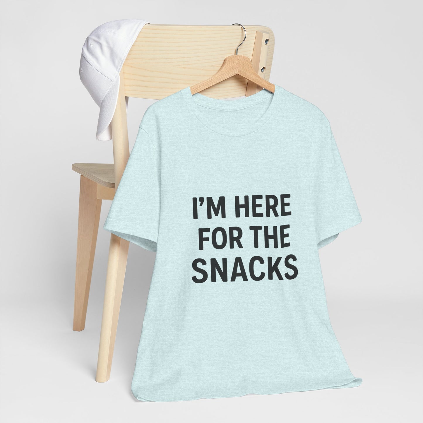 I'm Here For The Snacks Unisex Jersey Short Sleeve Tee T-shirt
