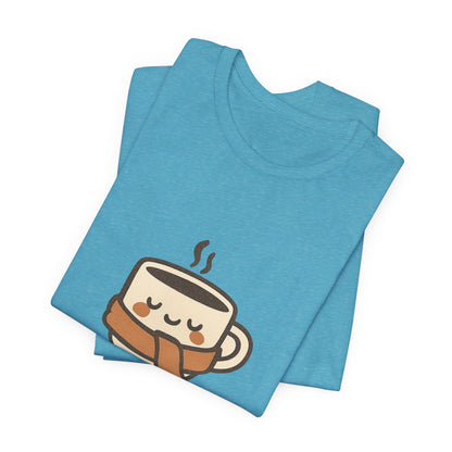 Warm Me Up Coffee Cup Unisex Jersey Short Sleeve Tee T-shirt