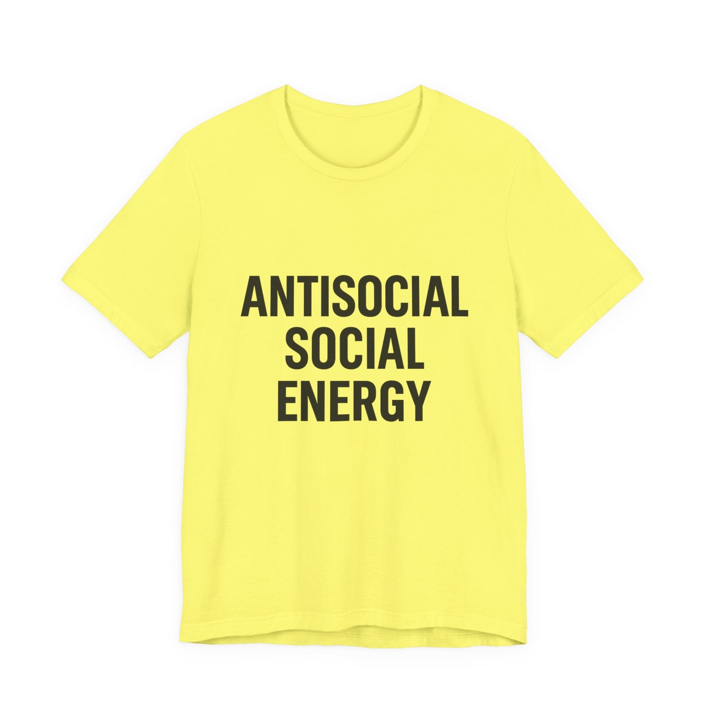Antisocial Social Energy Unisex Jersey Short Sleeve Tee T-shirt