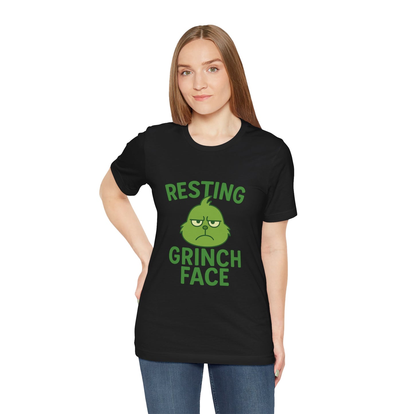 Gringe Resting Face Christmas Unisex Jersey Short Sleeve Tee T-shirt