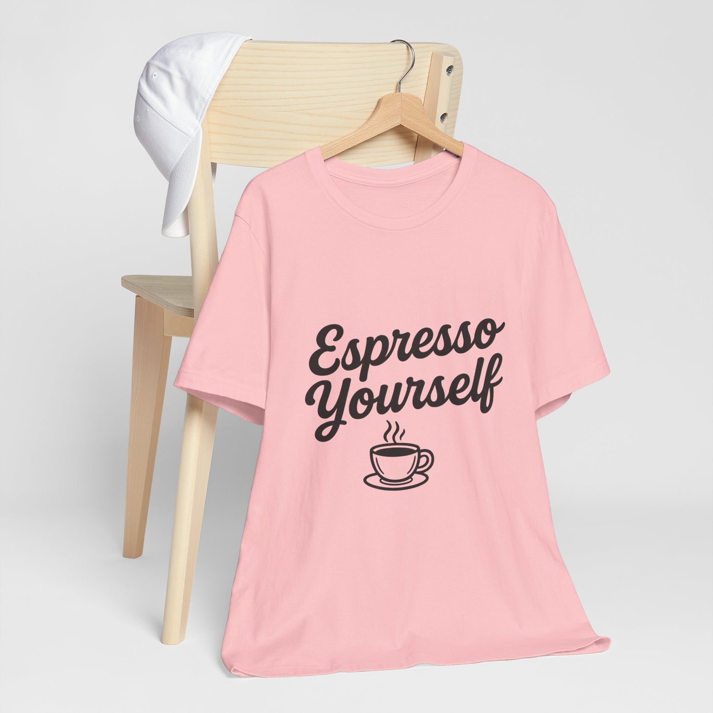 Espresso Yourself Coffee Cup Illustrated Unisex Jersey Short Sleeve Tee T-shirt