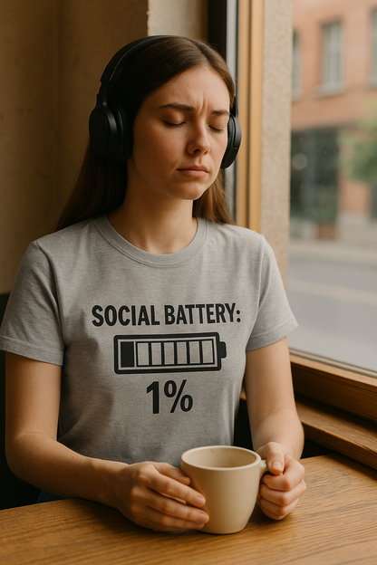 Social Battery Bar Unisex Jersey Short Sleeve Tee T-shirt
